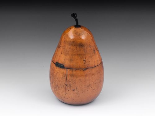 Pear Antique Tea Caddy