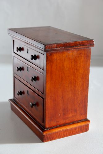 Antique Miniature Mahogany Chest of Drawers