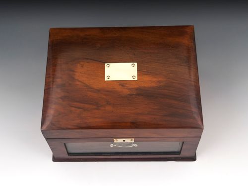 Glazed Walnut Jewellery Box