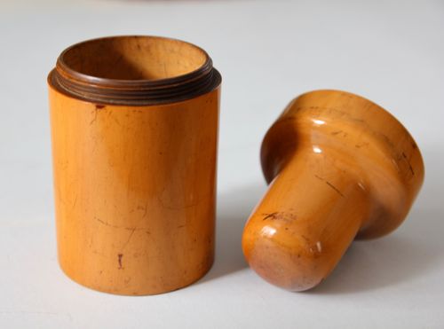 Victorian Treen Boxwood Bottle Holder