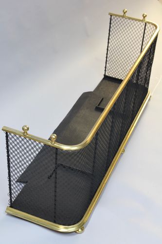 19th Century Wire and Brass Fire Fender