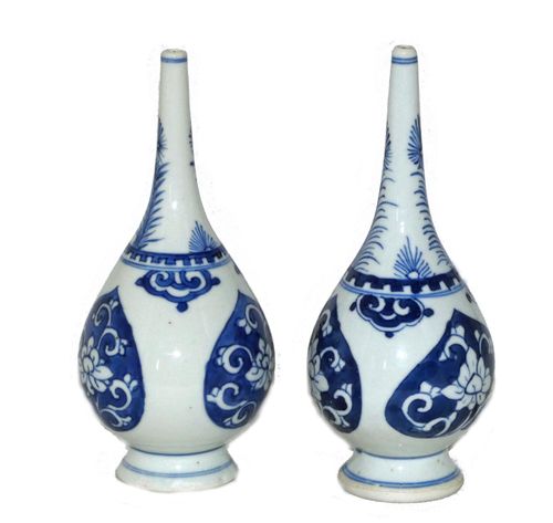 Kangxi early 18th century Pair of Rosewater Sprinklers