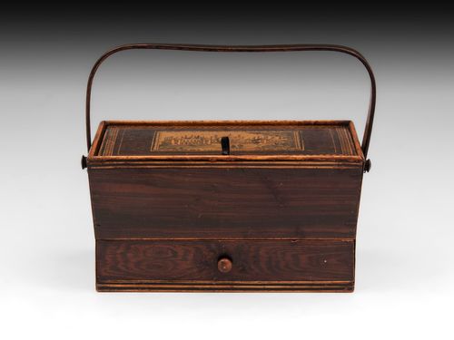 Antique Tunbridge Ware Sewing Box