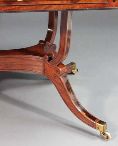 Regency pair of card tables with matching sofa table