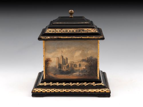 Antique Welsh Slate Tobacco Box