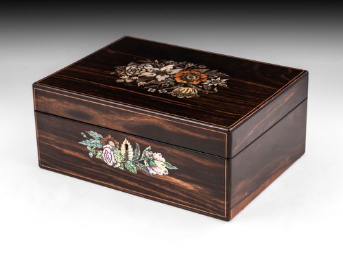 Antique Coromandel Sewing Box