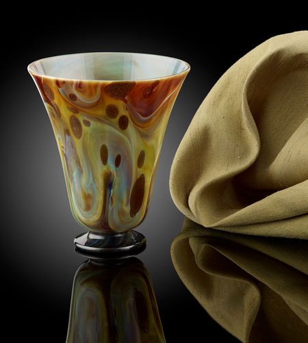 A Chalcedony Glass Beaker, with Aventurine Inclusions; Venice, 17th century