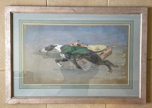 George Denholm Armour - Greyhounds - watercolour