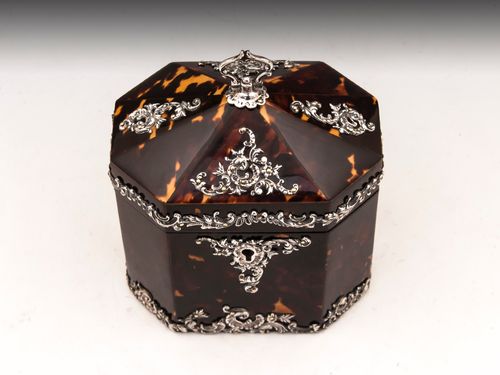 Tortoiseshell Tea Caddy