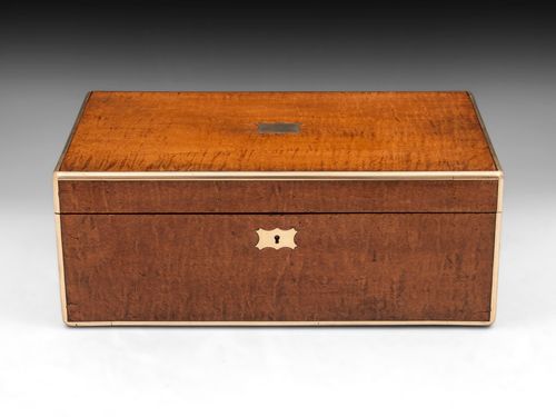 Antique Maple Writing Box