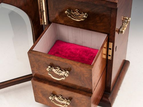 Walnut Jewellery Cabinet