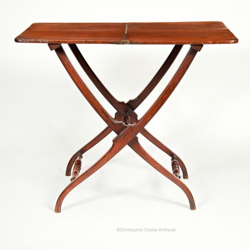 Folding Mahogany Coaching Table