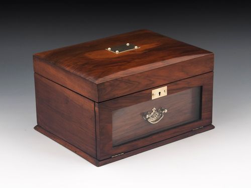 Glazed Walnut Jewellery Box