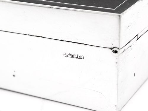 Art Deco Silver Cigar Box