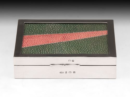 Glazed Shagreen Cigar Box