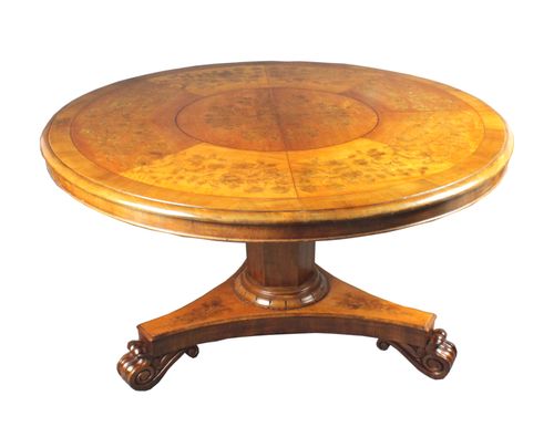 Antique satinwood centre table