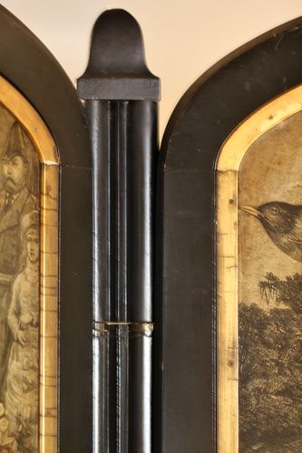Victorian Decoupage Reversible 3-Fold Screen