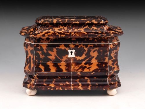 Antique Tortoiseshell Tea Caddy