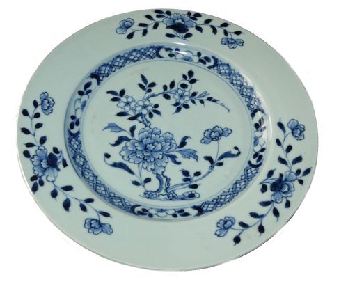 Nanking Cargo Blue and White Plate