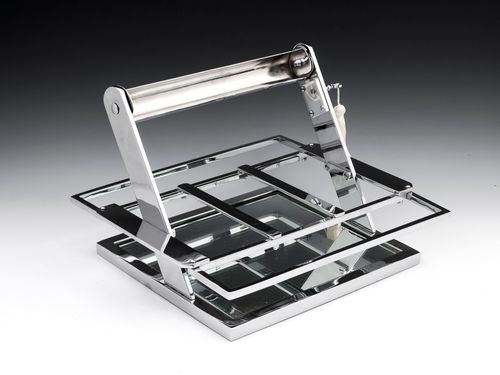 Art Deco Jacques Adnet Chromium Tantalus