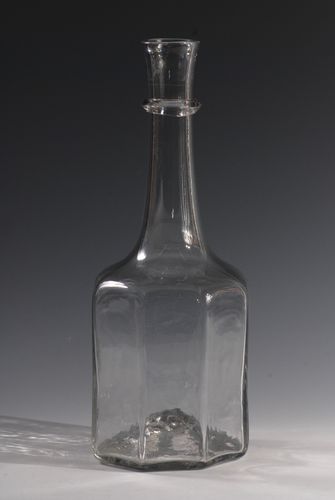 A rare octagonal decanter