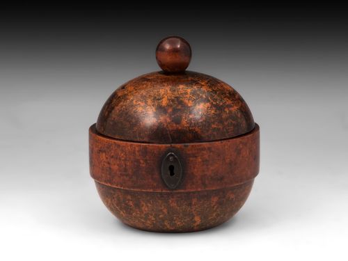 Rare Antique Sycamore Tea Caddy
