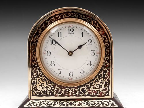 English Boulle Mantel Clock