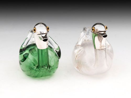 Antique Duck Liqueur Decanters