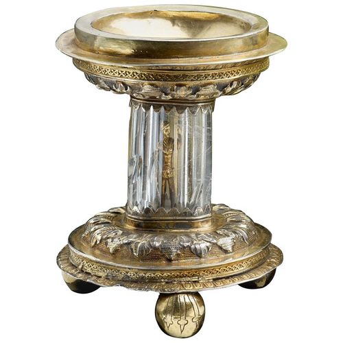 Antique Silver Gilt Standing Salt English 1550
