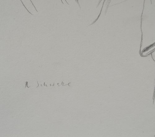 Randolph Schwabe - Birdie Sewing - Pencil