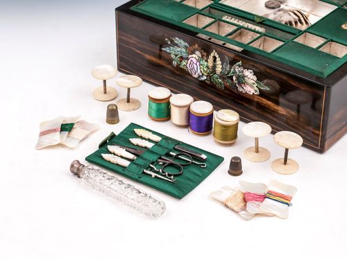 Antique Coromandel Sewing Box