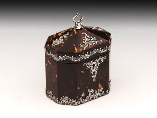 Tortoiseshell Tea Caddy