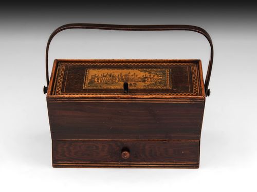 Antique Tunbridge Ware Sewing Box