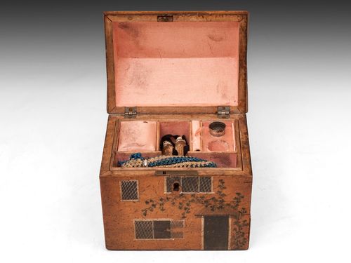 Folk House Sewing Box