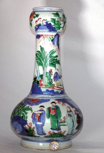 Chinese Transitional Wucai Jar