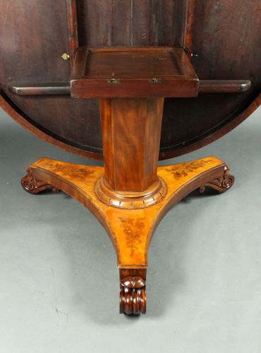 Antique satinwood centre table