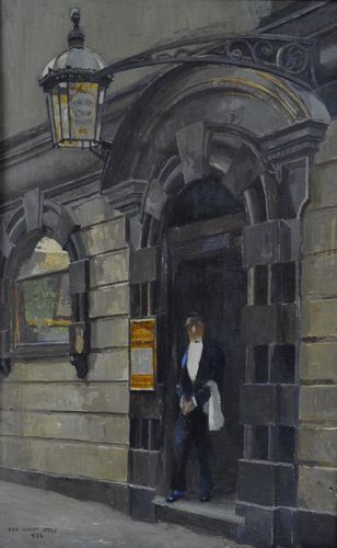 Rex Vicat Cole - The George & Vulture - oil on board