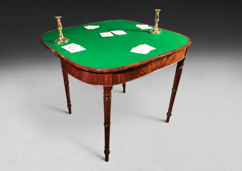 Sheraton Mahogany Card table