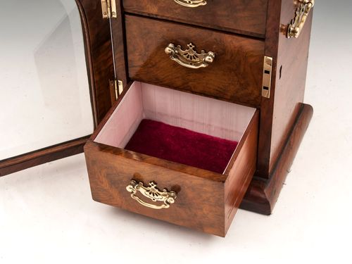 Walnut Jewellery Cabinet