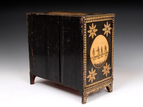 Antique Regency Penwork Cabinet