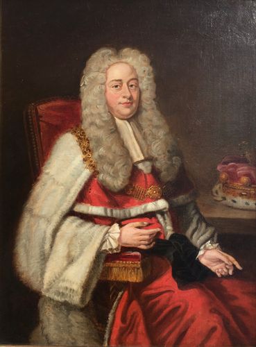 After Michael Dahl - Portrait of 1st Earl of Hardwicke - oil on canvas