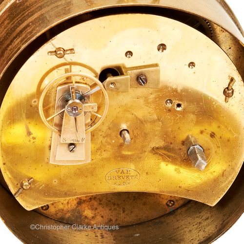 Cased Travel Drum Clock By Pierret