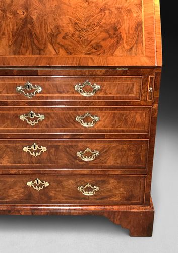 18th Century Figured Walnut Bureau