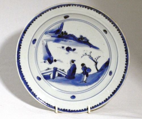 Ming Dynasty Blue and White Ko-sometsuke Plate