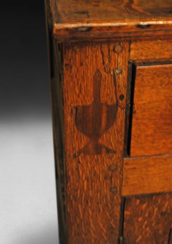 George III Inlaid Oak Welsh Dresser
