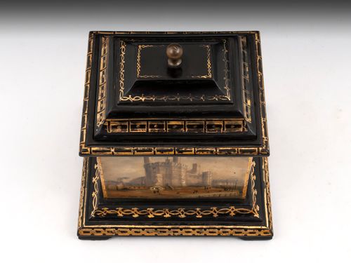 Antique Welsh Slate Tobacco Box