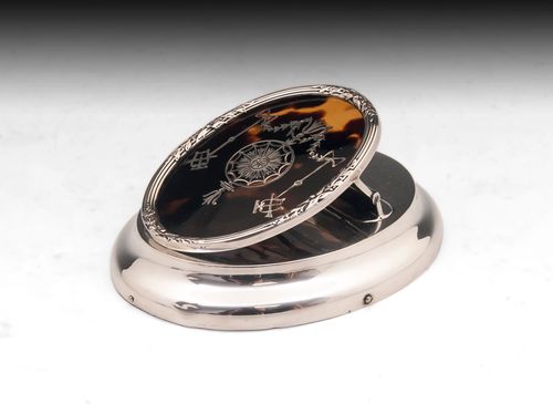 William Comyns Tortoiseshell and Silver Desk Set