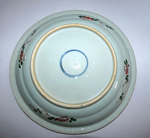 Chinese famille Verte 18th century deep Charger