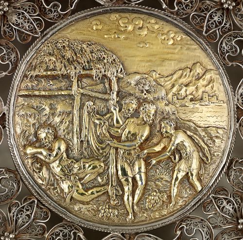 An extremely rare and unusual Silver filigree Toilet Box