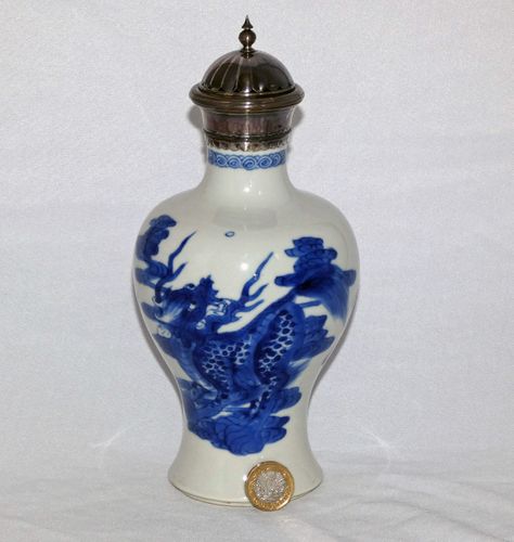 kangxi Blue and White Baluster Vase